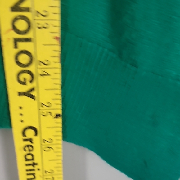 Carolyn Taylor Chic Pablo Pepper Green Button Mock Neck Sweater NEW - Picture 7 of 10